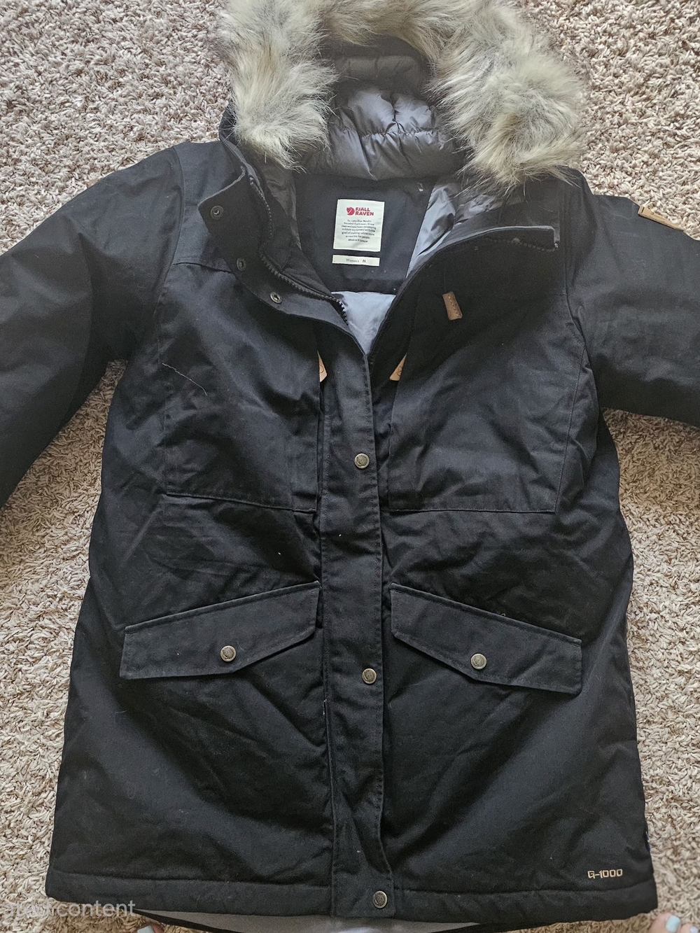 Fjallraven SINGI DOWN with Faux Fur Trim